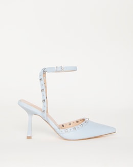 Hanny Studded Heel Court Shoe - Extra Wide Fit (EEE)