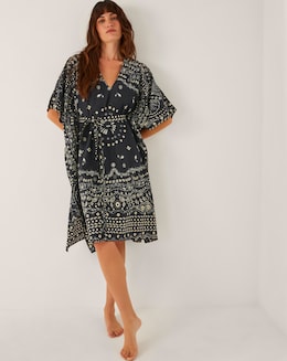 Monsoon Bodhi Print Mini Kaftan