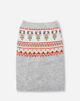 Novelty Reindeer Fairisle Dog Jumper