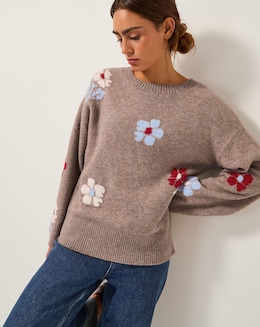 Monsoon Fenn Floral Jumper