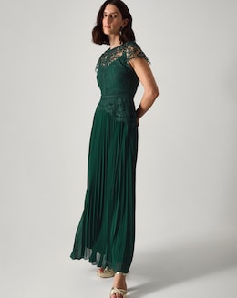 Monsoon Lace Pleated Bridesmaid Dress