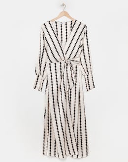 Joanna Hope Jacquard Wrap Dress