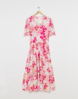 Julipa Tiered Lace Trim Dress