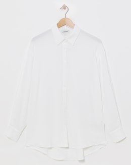 Ivory Oversized Textured Shirt
