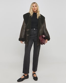 Mom Jeans With Back Waist Adjuster