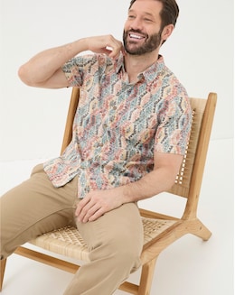 FatFace Hexagon Tile Print Shirt