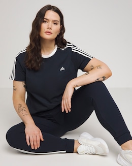adidas Essentials 3 Stripes T-Shirt