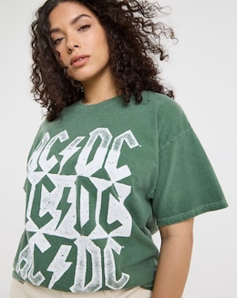 Khaki ACDC License T-Shirt