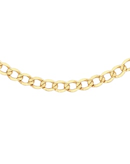 Gents 9 Carat Gold Flat Curb Chain