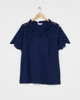 Julipa Cut Out Broderie Top