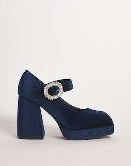 Dinah Mary Jane Platform Heeled Shoes - Extra Wide Fit (EEE)