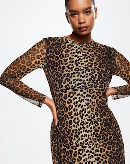 Mango Animal Print Dress