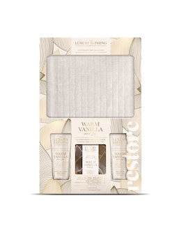 The Luxury Bathing Company Velvet Pouch Set - Warm Vanilla &amp; Fig