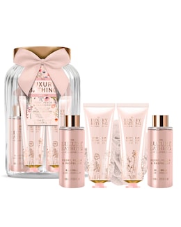 The Luxury Bathing Company Glass Jar Set - Peony, Peach &amp; Raspberry