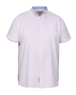 D555 Big &amp; Tall James S/S Button Down Oxford Shirt with Chest Pocket - Pink