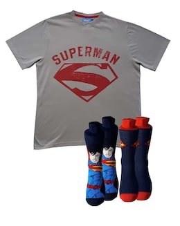 Superman T-Shirt &amp; 2pk Socks