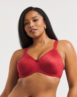 Triumph Essential Minimiser Wired Bra Crimson