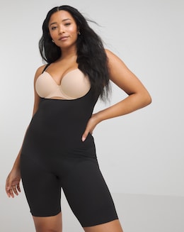 Naomi&amp;Nicole Unbelievable Comfort Firm Control Torsette Thigh Slimmer Black