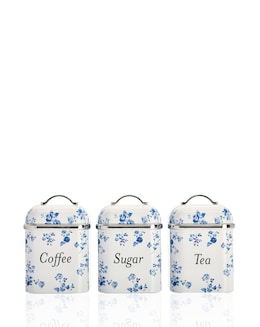 Laura Ashley China Rose Set of 3 Canisters