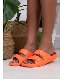 totes Ladies Double Buckle Adjustable Sliders