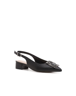 Paradox London Fortune Wide Fit Low Block Heels