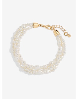 Jon Richard Gold Plated Semi Precious Multi Row Twisted Bracelet