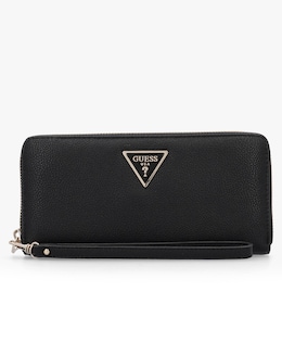 Guess Large Laurel Black Zip Around Wallet
