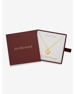 Jon Richard 18K Gold Plated Heart Pedant - Gift Box