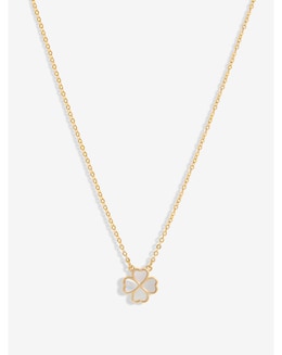 Jon Richard Gold Plated And Mother Of Pearl Heart Clover Pendant