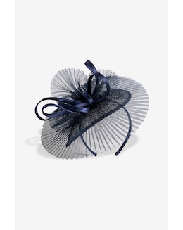 Jon Richard Navy Pleated Fascinator