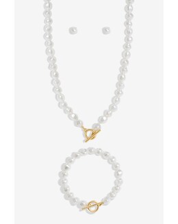 Mood Gold Pearl Strand 3 Piece Set