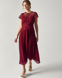 Monsoon Monica Lace Midi Dress