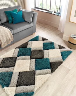 Geo Shaggy Cosy Rug
