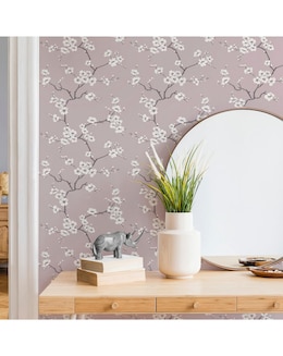 Fresco Pink Apple Blossom Floral Wallpaper