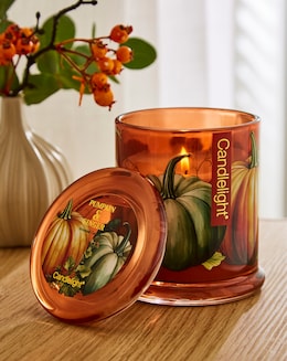 Pumpkin &amp; Ginger Lidded Glass Jar Candle