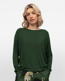 Cyber Jammie Slouch Olive Pyjama Top