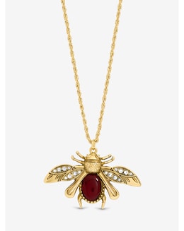 Mood Gold Twisted Rope Insect Long Pendant