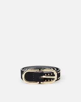 Accessorize Suede Studded Skinny Belt