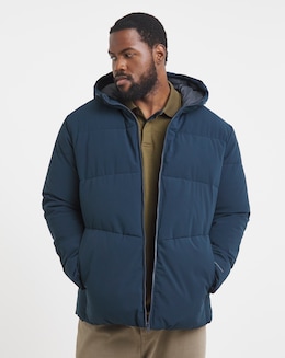 Jack &amp; Jones Global Puffer Coat - Navy
