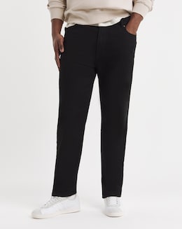 D555 Big &amp; Tall Carlos Comfort Fit Stretch Jeans - Black