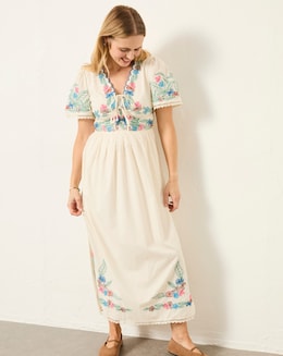 fatface embroidered dress Long Off Shoulder Mermaid Wedding Dress – The Dress Outlet