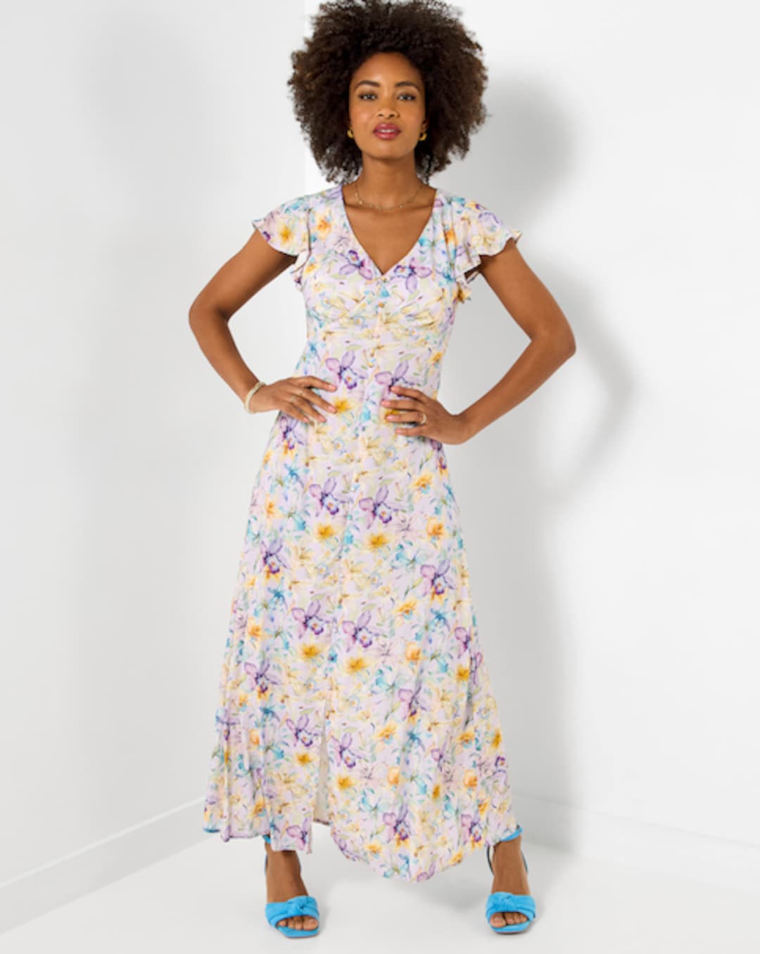 maxi brown dresses for women Exclusive Brown Sleeveless Maxi Dress main image 0