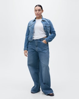 Mango High-Rise Wide Leg Jeans