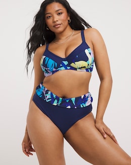 Leaf Mix and Match Fold Top Bikini Bottoms