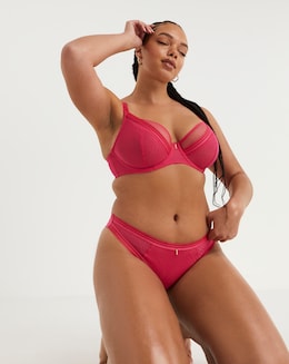 Freya Tailored High Apex Plunge Wired Bra Red