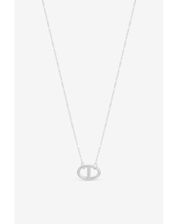 Simply Silver Sterling Silver 925 Interlink Heart Necklace