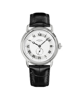 Rotary Men Sherlock Black Strap Watch