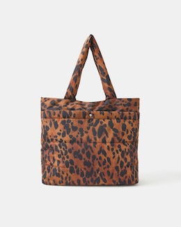 Accessorize Animal Print Quilted Shopper Bag