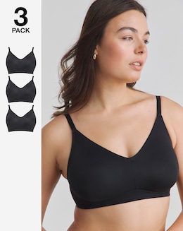 Pretty Secrets (3 Pack) New Claire Micro Moulded Full Cup Non Wired Bras (B-E)