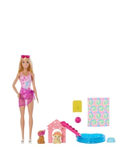Barbie Puppy Pool Party Aloha Blonde Hair